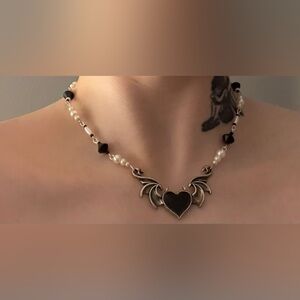 Heart with Wings Handmade Necklace